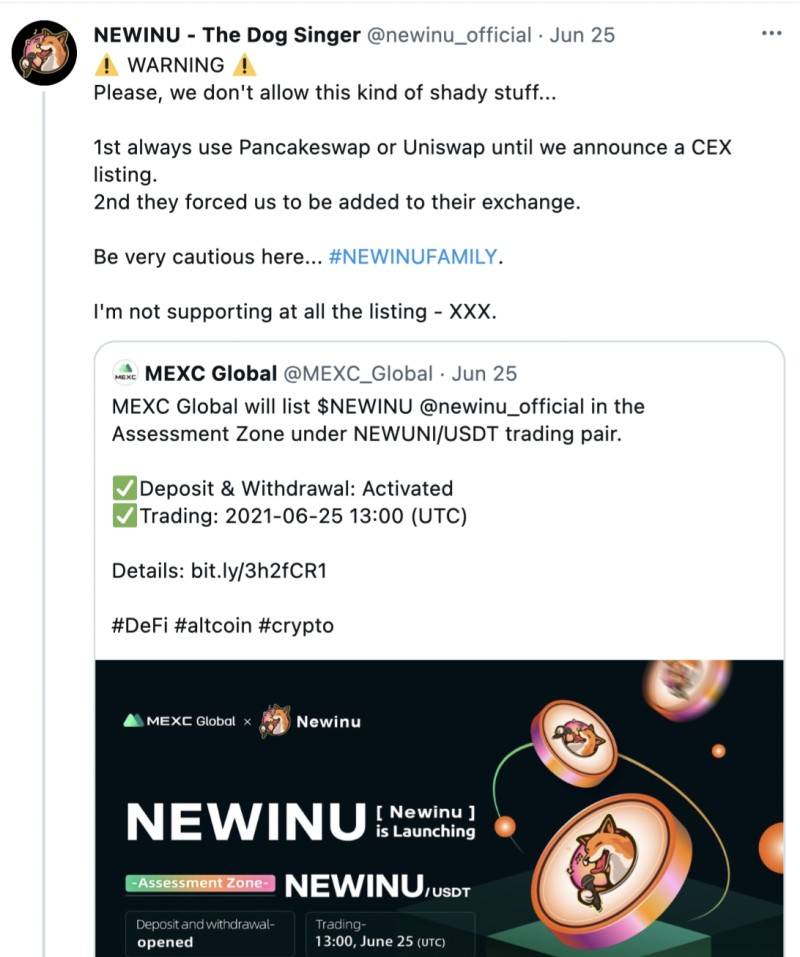 数字币交易平台抹茶（MEXC）使用用户资产砸盘（数字币）？