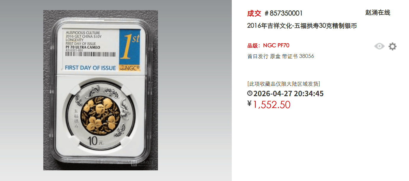吉祥文化系列币炒疯了！这几枚最具升值潜力！